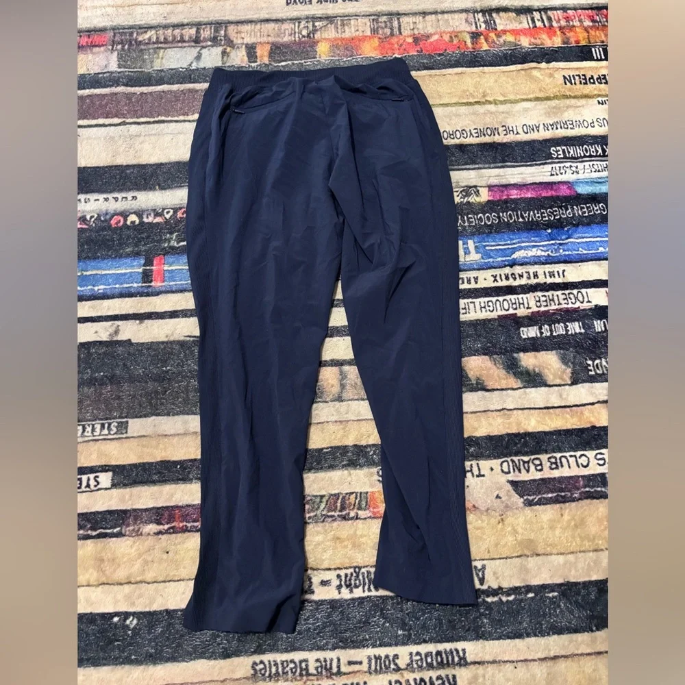 Athleta Dark Blue Joggers size 8 - Picture 4 of 4